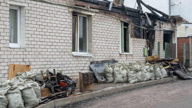 Professional Fire Damage Restoration technician working in Forest Lake, MN
